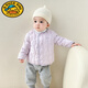 G.duck童裝冬季寶寶羽絨服中小童輕薄白鴨絨內膽男女童保暖百搭外套嬰兒 紫色 73cm