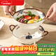 餐將軍陶瓷雙耳湯碗大號釉下彩創(chuàng  )意防燙日式家用拉面碗湯面碗餐具