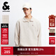 杰克·瓊斯（JACK&JONES）男裝25年秋冬季衛衣男肌理提花寬松長(cháng)袖拉鏈半高領(lǐng)套頭休閑打底衫 098月光灰 拉鏈領(lǐng) M （175）