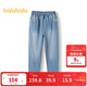 巴拉巴拉女童牛仔褲2025春兒童蘿卜褲蝴蝶結長(cháng)褲【商場(chǎng)同款】202125108005