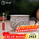 歸銀堂純銀999品茗杯小銀杯龍鳳呈祥杯子婚嫁禮品把手杯茶具足銀茶杯子 +證書(shū)+禮盒 60ml