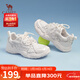駱駝（CAMEL）德訓鞋女珍珠蕾絲飾扣網(wǎng)面厚底休閑板鞋 L25M283090 白色  37 