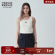Teenie Weenie女裝簡(jiǎn)約休閑夏季吊帶背心打底衫時(shí)尚修身內搭T恤 白色 L (170)