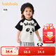 巴拉巴拉嬰兒t恤寶寶上衣女童衣服男童短袖2025新款夏裝甜美可愛(ài) 黑色90001 110