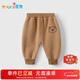 優(yōu)奇嬰兒褲子男女寶寶春秋長(cháng)褲嬰幼兒秋冬加絨衛褲雙層復合保暖休閑褲