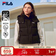 FILA 斐樂(lè )官方RGB羽絨女子羽絨馬甲2025冬季時(shí)尚休閑保暖連帽外套