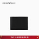 EMPORIO ARMANI/阿瑪尼官方旗艦【新年禮物】男士牛皮革錢(qián)夾錢(qián)包卡包春夏 80001-黑色