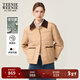 Teenie Weenie【焦點(diǎn)巴恩】小熊女菱格絎縫棉服2025秋冬新款厚外套 卡其色 S