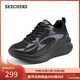 斯凱奇（Skechers）糕糕鞋女士2025新款增高老爹鞋休閑百搭運動(dòng)松糕鞋117523
