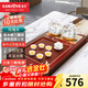 金灶（KAMJOVE） 整套茶具功夫茶盤(pán)玫瑰實(shí)木自動(dòng)上水茶臺泡茶機茶海家用茶具套裝 搭配H9爐、茶具、茶渣桶 1個(gè)