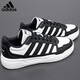 阿迪達斯（adidas）休閑運動(dòng)板鞋百搭情侶款潮流韓版透氣男鞋子 UK8碼42