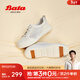 拔佳（Bata）WP休閑鞋女夏商場(chǎng)新款牛皮厚底透氣通勤百搭網(wǎng)面運動(dòng)鞋WRV91BM4 白色 39