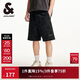 杰克·瓊斯（JACK&JONES） 潮出街簡(jiǎn)約時(shí)尚百搭貼布字母印花寬松休閑五分短褲男裝22529F016