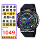 卡西歐（CASIO）手表男G-SHOCK小鋼炮金屬鋼鐵之心防震水雙顯學(xué)生運動(dòng)電子表禮物 GM-110B-1A炫彩小鋼炮