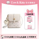 COW&KITTYKT貓女包2026年新款學(xué)生水桶包斜挎手機包生日禮物女生新年禮物 乳白色 【掛件禮盒禮袋】 長(cháng)18cm寬10cm高18cm