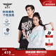 BOY LONDON【夏日涂鴉】夏情侶款短袖時(shí)尚撞色大LOGO印花T恤N01009 黑色 XL