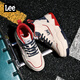 Lee男鞋新款時(shí)尚經(jīng)典板鞋百搭舒適軟底休閑鞋男生高幫潮流輕便運動(dòng)鞋 藏藍 41 【偏大/請拍小一碼】