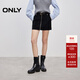 ONLY2025秋季新款時(shí)尚經(jīng)典挺括絨面A字PU短裙半身裙女|12536S004 E40瑪瑙黑色 L