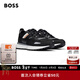 雨果博斯BOSS【經(jīng)典款】【情人節禮物】男士橡膠外底運動(dòng)鞋JONAH 001-黑色 41