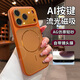 艾派客適用iPhone17promax手機殼新款鎏金磨砂磁吸蘋(píng)果16Ai按鍵帶鏡頭膜全包圍防摔散熱男女保護套高級感 【流光磁吸橙】仿原輕砂-相機鍵全包-自帶鏡頭膜 iPhone17Promax