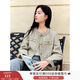 香影高級感小香風(fēng)外套女短款2026春季新款法式氣質(zhì)名媛風(fēng)精致上衣 果綠 L