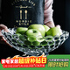 格娜斯 玻璃水果盤(pán)家用客廳茶幾歐式輕奢風(fēng)網(wǎng)紅高檔零食擺放盤(pán)大容量