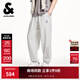 杰克·瓊斯（JACK&JONES）NBA聯(lián)名款秋季新款湖人隊植絨字母舒適寬松休閑衛褲男褲22521D003 G01-1石灰花灰色 31 175 31