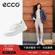 愛(ài)步（ECCO）冬季厚底休閑板鞋 街頭球鞋女鞋272813 白色/灰白色38 HL