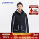 迪卡儂（DECATHLON）女防風(fēng)防水戶(hù)外防寒保暖服裝加絨厚外套帽可拆卸帆船sailing300 【女】黑紫拼色 M
