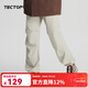 探拓（TECTOP）軟殼褲女直筒工裝褲戶(hù)外耐磨舒適休閑褲 女款黃螺 L