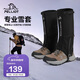 伯希和（Pelliot）雪套戶(hù)外登山防風(fēng)防雪防水CORDURA耐磨鞋套腿套16403944黑色M碼