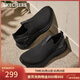 斯凱奇（Skechers）男鞋秋季懶人一腳蹬健步鞋戶(hù)外減震休閑運動(dòng)鞋慢跑鞋118076