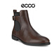 愛(ài)步（ECCO）女鞋舒適休閑百搭切爾西女靴209813 棕色 37(建議正碼正拍)