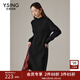 衣香麗影【常規款】立領(lǐng)針織連衣裙女冬季時(shí)尚搭配感毛衣裙子 黑色 L