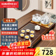 金灶（KAMJOVE）雞翅木實(shí)木茶具套裝燒水壺茶具茶盤(pán)套裝茶臺燒水壺一體式 K-185 搭配H9茶爐+茶具+茶渣桶