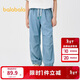 巴拉巴拉童裝男童褲子兒童長(cháng)褲夏裝中大童涼感牛仔褲束腳時(shí)尚202224108112