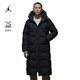 耐克喬丹男子寬松羽絨服外套冬季防潑水輕便保暖JORDAN FV7270 010黑 XL