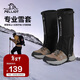 伯希和（Pelliot）雪套戶(hù)外登山防風(fēng)防雪防水CORDURA耐磨鞋套腿套16403944黑色M碼