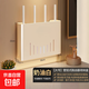 無(wú)線(xiàn)路由器隱藏收納盒免打孔壁掛式客廳墻上掛架放wifi光貓置物架 奶油白【大號】路由器收納盒【信號流暢|省空間】