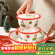川島屋（KAWASIMAYA）&小劉鴨聯(lián)名 圣誕節系列主題餐具禮物陶瓷盤(pán)子飯碗6英寸面碗