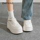 達芙妮厚底小白鞋女款2026新款春季運動(dòng)板鞋小個(gè)子增高百搭休閑鞋