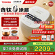 東芝（TOSHIBA）小白露pro真空高端電飯煲2-5人 家用電飯鍋IH加熱4升一級能效 316L不銹鋼0涂層 3mm本丸釜 小白露pro丨炎匠鈦釜 4L RC-15VSVC(WY