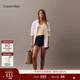Calvin KleinJeans25夏季女士美式復古潮流ck性感辣妹高腰微彈洗水牛仔短褲