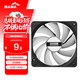先馬（SAMA）游戲風(fēng)暴12CM無(wú)光 機箱散熱風(fēng)扇 黑框白葉/小3Pin+大D(4Pin)雙接口/9扇葉/5V低電壓?jiǎn)?dòng)/高效散熱