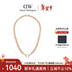 丹尼爾惠靈頓（DanielWellington）dw項鏈女 星河系列玫瑰金閃耀鋯石鎖骨鏈情人節禮物送女生DW571