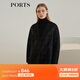 PORTS寶姿女裝 秋冬新品長(cháng)袖短大衣LL9C007LFD031 黑色格子 XS (2)