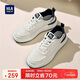 海瀾之家（HLA）男鞋時(shí)尚厚底增高休閑板鞋子男款小白鞋HAABXM1EAP013 白藍42