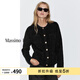 Massimo Dutti折扣升級2026女裝氣質(zhì)優(yōu)雅小香風(fēng)千金感圓領(lǐng)針織開(kāi)衫05802933 黑色 S (CN 170/88A)