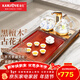 金灶（KAMJOVE）實(shí)木茶盤(pán)帶燒水壺一體 自動(dòng)上水茶具泡茶器全套茶臺茶盤(pán)套裝R-190 搭配G9 陶瓷茶具 茶水桶