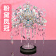 鋼達粉黛銀鳳冠金屬拼圖立體3d模型國風(fēng)喜燈花轎生日結婚送女友禮物 粉黛銀色鳳冠（送支架）